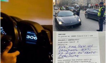 Postoi videon duke ecur me 305 km/h, shoqërohet në komisariat drejtuesi i “Lamborghinit”: Policia i bllokon mjetin