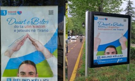 Belind Këlliçi ndryshon posterin e fushatës, pas kritikave të ashpra