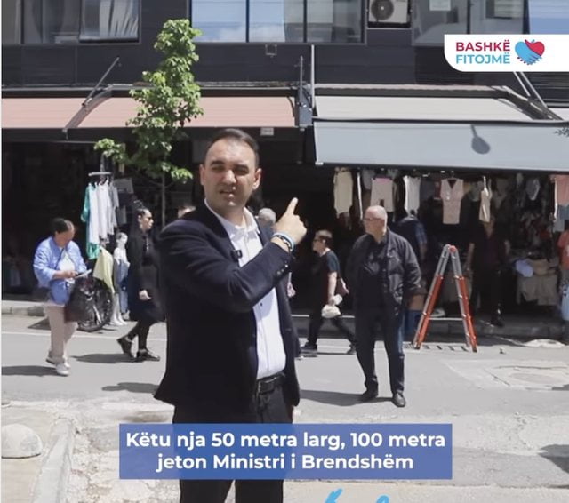 VIDEO/ Belind Këlliçi denoncon pallatin e rregulltsi pa leje, harron që është i mikut të familjes së tij