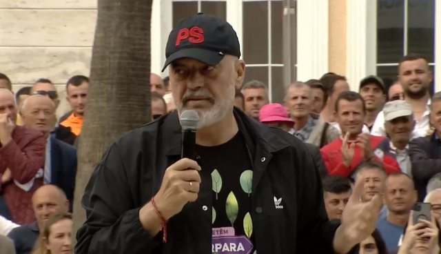 PS mbyll fushatën në Kavajë, Rama: Vota për Metën e Berishën është kundër interesit kombëtar.