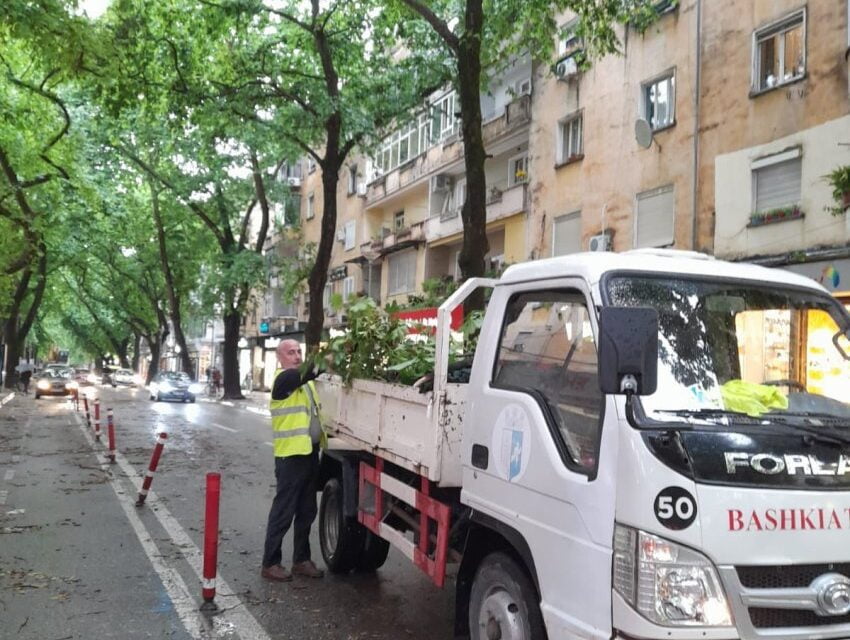 Tirana i rikthehet normalitetit pas shirave të rrëmbyeshëm, punonjësit e Bashkisë në terren