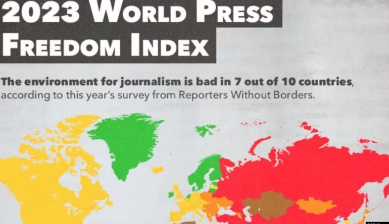 Indeksi Botëror i Lirisë së Shtypit, Gazetarët pa Kufij: Shqipëria mes vendeve problematike. I gjithë rajoni renditet më lart në tabelë