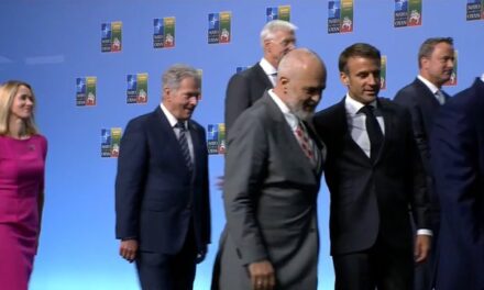 Samiti i NATO-s, Rama krah për krah me Macron