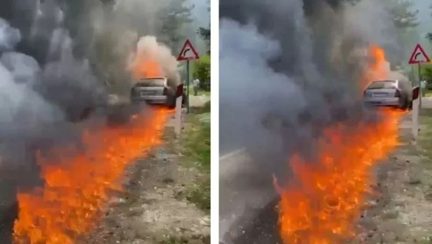 Shpërthen makina në flakë, dalin detajet e para