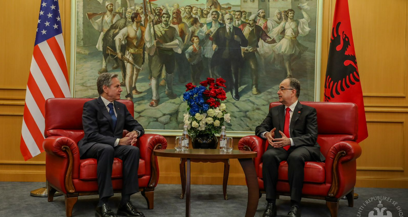 “Vizita, mesazh i fortë në mbështetje të shqiptarëve”, Presidenca zbardh takimin e Begajt me Blinken