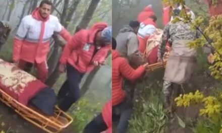 Pamje të rënda/ Momenti kur nxirren trupat e viktimave nga helikopteri i rrëzuar ku humbi jetën presidenti iranian