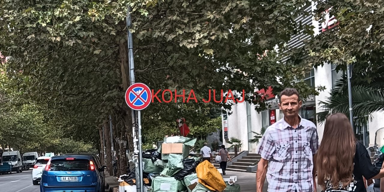 Mbetjet urbane në kryeqytet ‘ulen’ këmbkryq në trotuar/ Rruga ‘5 maji’ e mbytur në plera