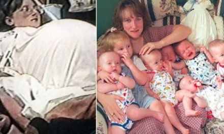 Ne vitin 1997 kjo grua lindi shtatenjake por ja se si duken tani femijet