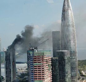 Shpërthim i madh në një rrokaqiell në Kinë