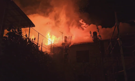 Zjarr në një bllok banesash në Pogradec, Policia evakuon banorët