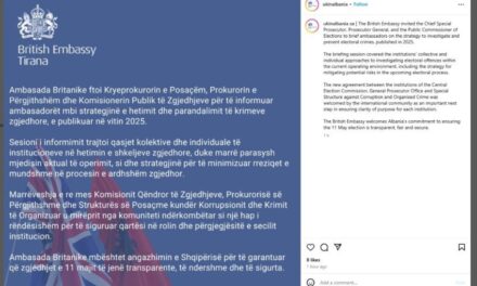 Zgjedhjet e 11 Majit! Dumani, Çela dhe Celibashi takim në Ambasadën e Britanisë në Tiranë! Si do të hetohen krimet zgjedhore