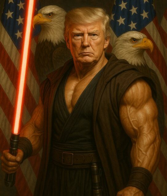 Trump në rolin e… Jedi-t
