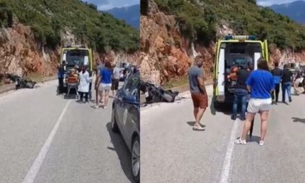 Aksident i rëndë në aksin rrugor Himarë-Qeparo, përplasen dy shtetas të huaj që udhëtonin me motor