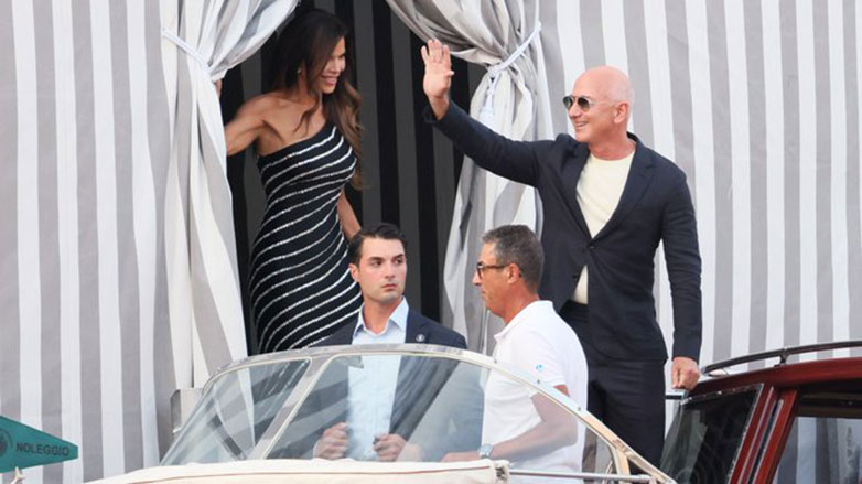 Jeff Bezos dhe Lauren Sanchez në Venecia për dasmën e shekullit