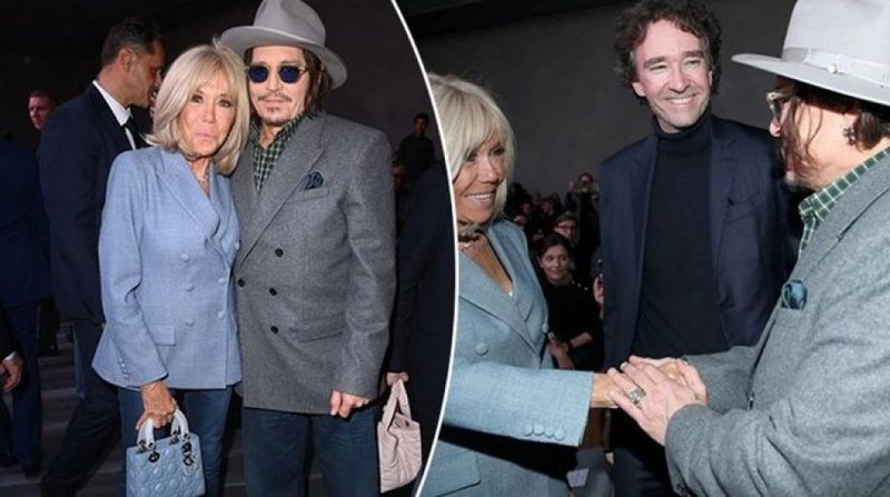 Brigitte Macron dhe Johnny Depp rrëmbejnë gjithë vëmendjen në Javën e Modës në Paris
