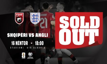 Kualifikueset e Botërorit 2026: Shiten të gjitha biletat e ndeshjes Shqipëri – Angli