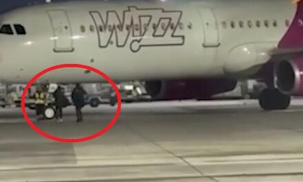 Video/“Ndaloje avionin!” Dy pasagjerë shpërthejnë derën e sigurisë dhe vrapojnë në pistë