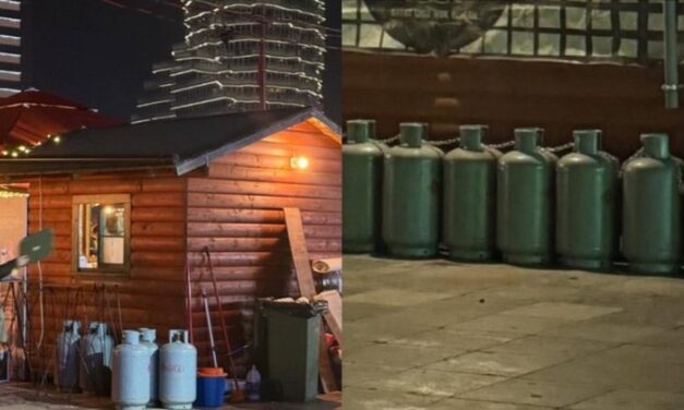 Erion Braçe ngre alarmin: Mbi 100 bombola gazi në sheshin Skëndërbej, rrezik serioz për qytetarët